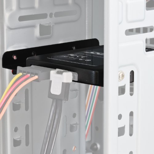 CSL – 2,5″ Einbaurahmen für HDDs oder SSDs | 3,5″ auf 2,5″ | kompatibel für Festplatten in 2,5″ (6,4cm) Größe | inkl. Montagezubehör - 2