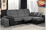 Sofá chaise longue a la derecha tres plazas con asientos deslizantes. Varios colores