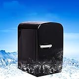 Nuokix 6L voiture Mini Réfrigérateur Congélateur étudiant Dorm étudiant Bureau portable Réfrigérateur électronique (Couleur: Noir) Réfrigérateurs Accessoires automobiles