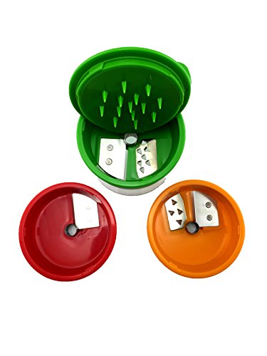 3 Blade 3 Fach Edelstahl Slicer Twister Spiralschneider Gemüsestreifen Gemüsespaghetti NEU - 3