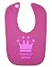 Personalised Princess Name Pink Crown Customise With Name Cute Unique Velcro Fastening Baby Bib