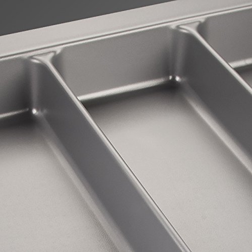 SO-TECH® Besteckeinsatz ORGA-BOX II Maxi für Nobilia 60er Schublade (462 x 509 mm) silbergrau - 2