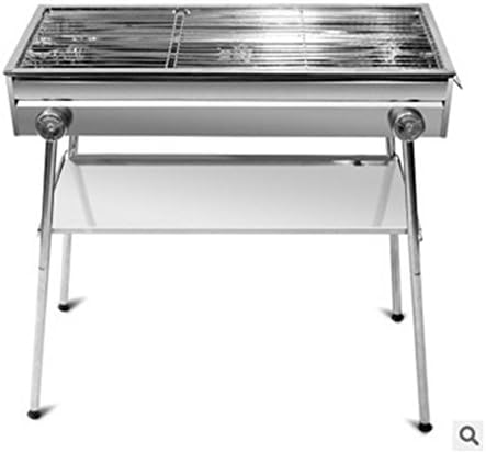 Nola Sang Portable Folding Barbecue Grill, Easy Assemble Staibless Steel Stove, Hight Adjustable, Matching Grill Net, U-Clip and Parcel Shelf.