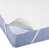 topper matratzenauflage 140x200 kaltschaum mit bezug versteppt 7cm rg60 ÖKOTEX STANDARD HAUTFREUNDLICH: Die Matratzen-Auflage ist ein zuverlässiger Nässeschutz sowie Wasser- Blut- und Urin- undurchlässig und saugfähig. Mit Oeko-Tex Standard 100 TEXTILES VERTRAUEN Siegel Institut Hohenstein Prüfnummer BEHO 068851.