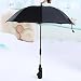 Stroller Umbrella Bicycle Wheelchair Pushchair Baby Umbrella holder Bracket Pram Swivel Connector Adjustable Length Angle Umbrella Stand Parasol UV Rays Rain Sun Canopy (Black)