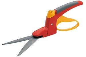 Wolf-Garten 7030007 RI-LL BL Forbici per Erba Comfort in Blister, Rosso/Argento