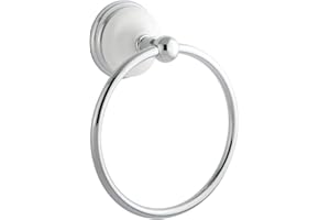 Kingston Brass BA1114C Victorian 6-Inch Towel Ring, Polished Chrome