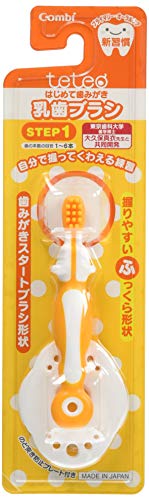 Combi Teteo First Baby Tooth Brush Toothpaste Teteo Step1 by Combi