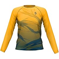 Scott SCO Camiseta L/S W 'S Kina Balu Run Yarrow Yellow/Indian Blue, EU S