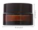 Leegoal(TM) 20 Gram Amber Empty Refillable Frosted Glass Cosmetic Cream Jar Pot Bottle Container,10pcs
