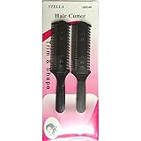 HAIR TRIMMING COMB | RAZOR THINNING COMB /RAZOR COMB /HAIR CUTTING COMB PACK OF 2 (BLACK)