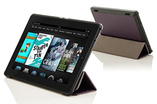 Forefront Cases® Neue Leder Hülle / Tasche / Case / Cover für Amazon Fire HD 6 Tablet (Oktober 2014) – Rundum-Geräteschutz und intelligente Auto-Sleep-Wake-Funktion mit 3-JAHRES-GARANTIE VON Forefront CASES – inkl. Eingabestift und Displayschutz - 2