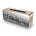 Produktbild IW.HLMF Bluetooth-Lautsprecher-Weckerradio mit Premium HD-Sound und großem LED-Bildschirm für Uhrzeit/Datum/Temperatur, 3,5 mm Aux/Micro SD/TF/USB-Eingang,Gold