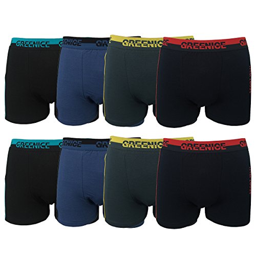 2-4-5-6-9-12er Pack Boxershorts Baumwolle Retroshorts Herren Sport Wear Unterhose GREENICE Underwear M L XL XXL XXXL