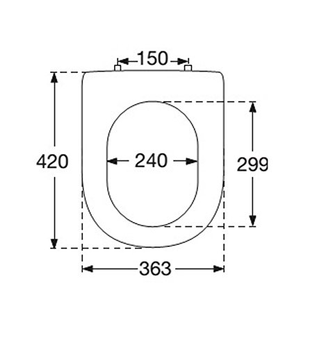 Villeroy & Boch 98M96101 WC-Sitz Omnia architectura, weiß - 2
