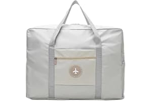 sulanmo Sac de Voyage Avion, Bagage Cabine Pliable, Bagage à Main Léger Imperméable, 45×35×17, Oxford Kaki