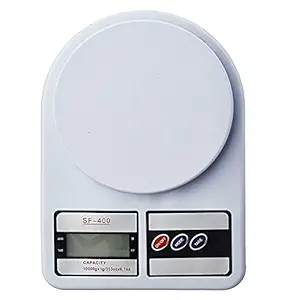 Digital Kitchen Weighing Scale 0.1Gm To 10 Kg Portable Weighting Machine For Home Electronic Food Weight Machine Lcd Black Display Measuring Cooking Vegetable Fruit Food Weighing Machine