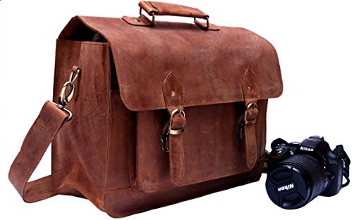 FeatherTouch Travel Dslr Padded Camera Bag 15X10X6 Inches Brown