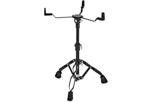 Support de Caisse Claire Noir 14 pouces par Gear4music Hauteur 465 – 580 mm