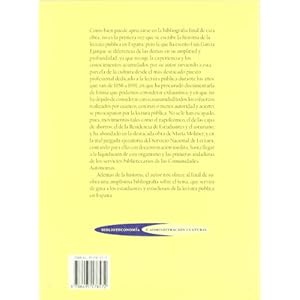 Historia de la lectura pública en España (Biblioteconomía y Administración Cultural)