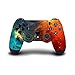 Produktbild DOTBUY PS4 Design Schutzfolie Skin Sticker Aufkleber Set styling für Sony Playstation 4 Controller X 1 (Starry Blue-Orange)