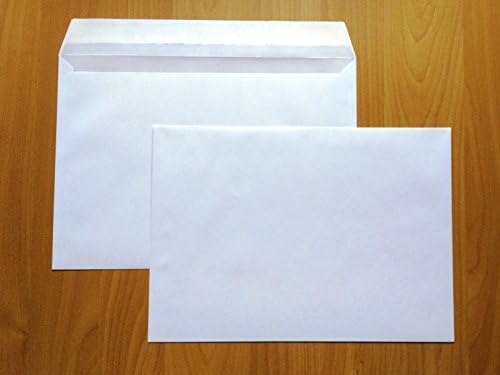 125 Mailer envelopes, pressure-sensitive DIN B4 white Maxibrief 250 x 353 mm 100g/m² 095