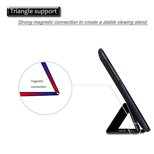 Infiland Lenovo Tab 2 A10-70 / Tab 2 A10-70L / Tab 2 A10-70F / Tab 2 A10-30F / Tab 2 A10-30L / Tab 3 10 Business/ Tab3 10 Plus Hülle Case, Ultra Dünn Tri-Fold Smart-Muschel PU Leder Schutzhülle für Lenovo Tab 2 A10-70 / Tab 2 A10-30 / Tab 3 10 Business/ Tab3 10 Plus 10,1 Zoll Tablet (mit Auto Schlaf / Wach Funktion)(Große Augen) - 6