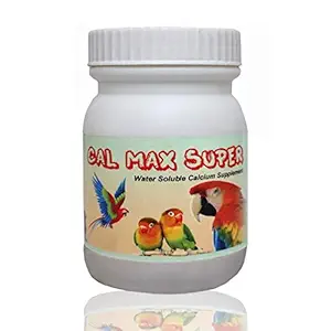 Pet Care International (PCI) 100% Water Soluble Cal Max Super to Provide Essential Calcium for Healthy Bird Breeding, Healthcare (250grm)