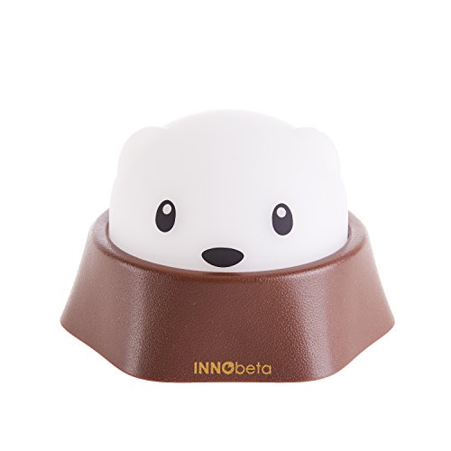 InnoBeta Molky&Monnie tragbares wiederaufladbares LED Nachtlicht mit dimmbarem warm-weißem Licht, ideal für Babyzimmer, Kinderzimmer, Schlafzimmer und Wohnzimmer, als Camping-Lampe, Tischlampe, Nachttischlampe, Stimmungslicht und Baby nachtlicht - 2