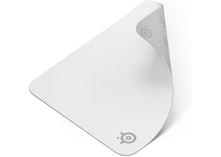 SteelSeries QcK Medium gamingmus – Vit – Halkfri gummibas i silikon– Grym spårning och stabilitet – - Amazon Deal & Rabatt