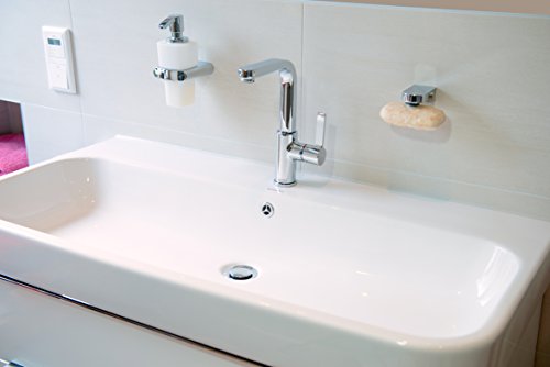 KNOPPO® Waschbecken Überlauf Abdeckung, Überlaufblende – Fan (6 verschiedene Design-Modelle) chrom - 5