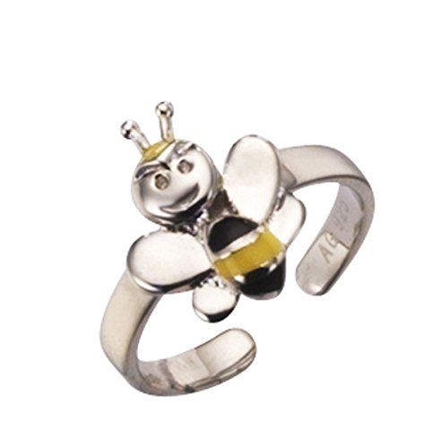Kinderschmuck Ring Biene aus 925 Sterlingsilber in schönem Geschenkbeutel
