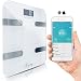 Produktbild Mormy Digitale Personenwaage Bluetooth 30x30 Cm Bis 180 Kg Weiß Smartphone App Auf Deutsch Berechnet Körperfett Muskelmasse Wasseranteil Bmi