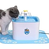 【SEGURO ELÉCTRICO DISPENSADOR 】 El cable USB de 1,8 m viene impecable con un transformador de 12 V que proporciona un suministro eléctrico seguro automático de esta fuente para gatos. No dañará a su mascota en caso de daño accidental del cable