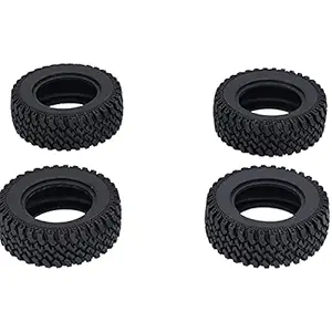 Rubber Wheel Tire Tyre Set, Strong Grip Tire Wheel Tire Tyre Set Anti Skid with 4 Inner Tyre 4 X Wheel Hub for RC Car Accessory