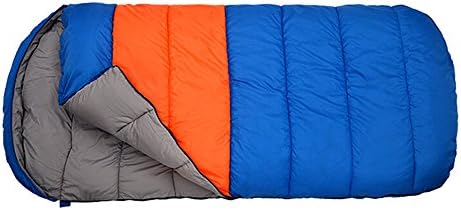 QFFL shuidai Envelope Sleeping Bag/Waterproof/Thicken Widen/Outdoor Traveling Camping Hiking Cotton Rectangular Sleeping Bag (190+30)*100cm (Color : Blue, Size : 3#)