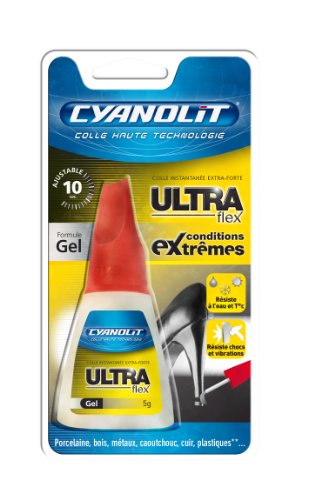 Book's Cover ofCyanolit 33504011 Blister de colle ultra flex pinceau 5 g