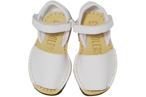 escoolers Ibiza - Sandalias Menorquinas Infantiles de Piel con Plantilla Acolchada - Ajustables y Cómodas para Niño y Niña - Made in Spain.