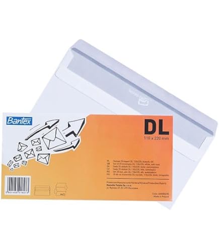 Herlitz DIN Long Format Envelopes, Peel And Seal With Window, Pack Of 100 With Inner Print In Sealed Foil Packaging, White With Window Dl White - View #4