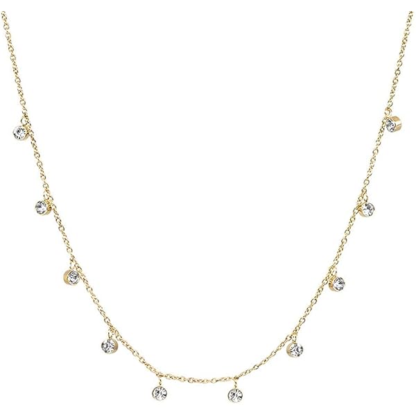 PURELEI Collana Con Ciondolo Donna Argento Fiore Elegante