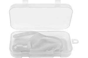 BRRNOO Silikon-Daumenschutz, Baby-Daumenschutz, Baby-Daumenlutschstopp, Verstellbarer Daumenschutz, Weiche Silikon-Daumenlutschbehandlung (Transparent)