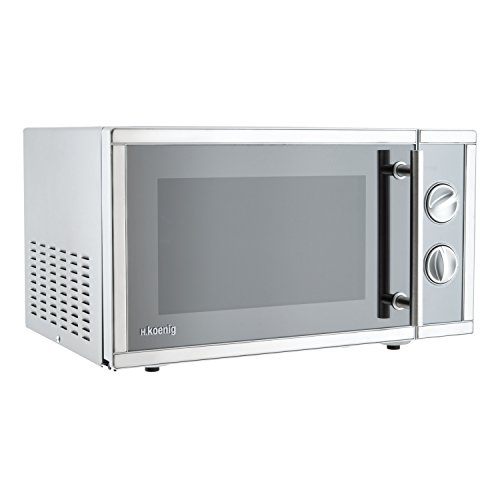 H.Koenig VIO7 Mikrowelle, 1000 W Grill, 900 W Leistung, 23 L, silber - 2