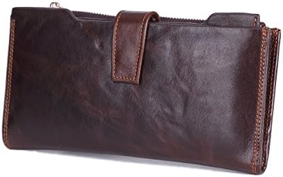 Geremen Men's Super Premium Full Grain Leather Wallets S9015 (Darkbrown)