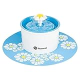 Hommii Hommii Hp-88 Fontaine À Eau Pour Chat Et Chien Automatique Électrique 1.6 L Fontaine À Fleur Vert Avec Tapis Vert