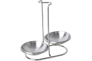 Fenteer Couvercle Repose-Cuillère Support Ustensiles de Cuisine Cuillère Écoumoire INOX - Ré