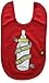 Rockabye Originals Baby in Milk We Trust Bib Neckerchief, Red, One Size
