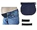 Mija – Set of 3: Maternity Pregnancy waistband ADJUSTABLE elastic waist extender 1028