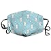 Produktbild Cute Happy Polar Bear On Blue Anti Dust Mask Anti Pollution Washable Reusable Mouth Masks