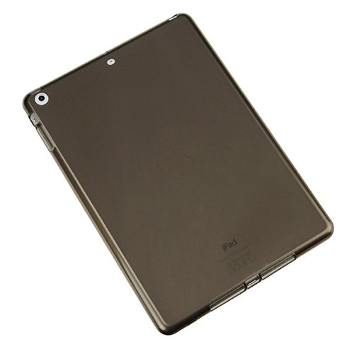 doupi PerfectFit Schutzhülle mit Staubstöpseln für iPad Air ( 1. Gen. ) A1474 A1475 A1476 Staubschutz Matt Clear Design TPU Schutz Hülle Silikon Schale Bumper Case Schutzhülle Cover, weiß - 7