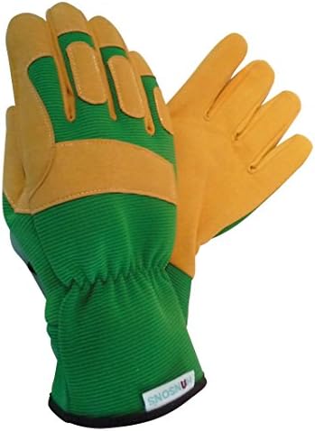 Hansons Garden Mens Padded Polyester/Spandex Gloves